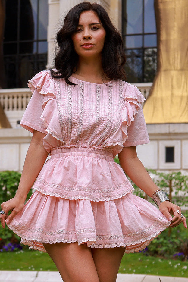 pink natasha dress LoveShackFancy Natasha Dress