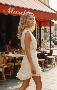 RACHEL SOLID DRESS STRAWBERRY PARIS