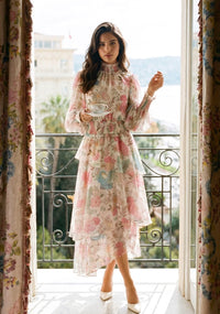 ORCHID DRESS STRAWBERRY PARIS